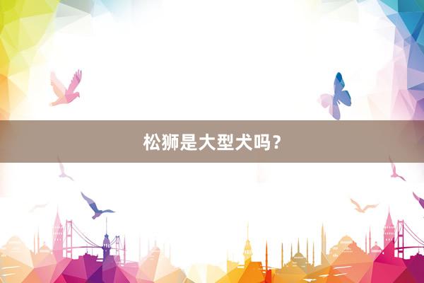 松狮是大型犬吗？